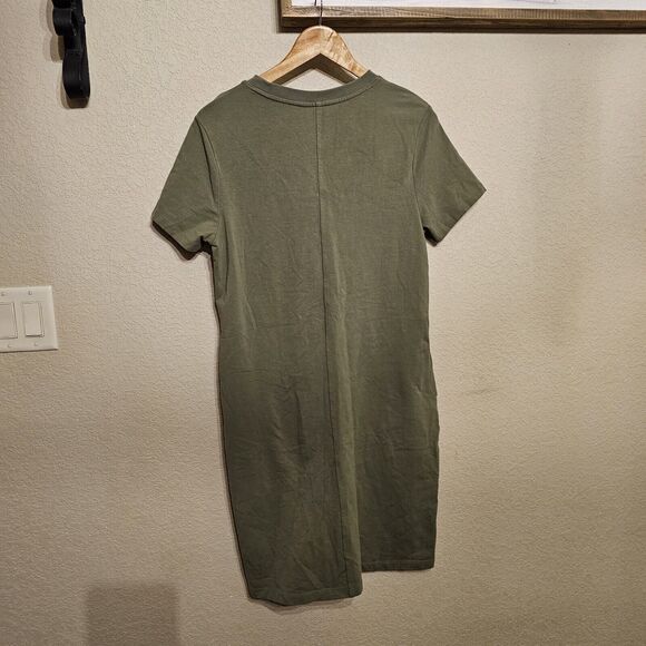 BANANA REPUBLIC 1687116 GREEN SHORT SLEEVE ONE POCKET T-SHIRT DRESS SZ Small - Picture 9 of 9